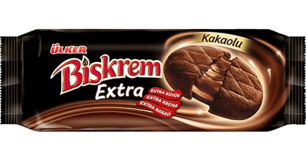 Biskrem Extra Chocolate Cream Filled Cookies 184 Gr