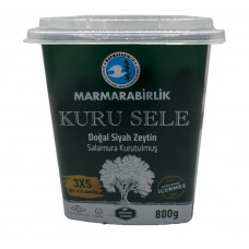 Marmarabirlik Kuru Sele Doğal Siyah Zeytin 3xs 800g